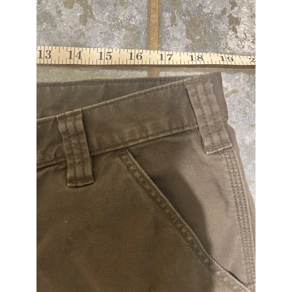 Carhartt Mens BN2291-M Rugged Flex Relaxed Fit‎ Canvas Work Pants Grey 40x28